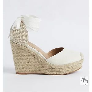BRAND NEW Torrid 10WW Canvas Espadrille Platform Wedge